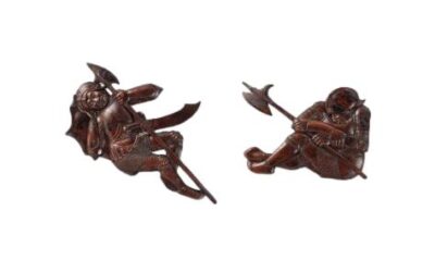 A Pair of Recumbent Soldiers from a Gethsemane Scene main