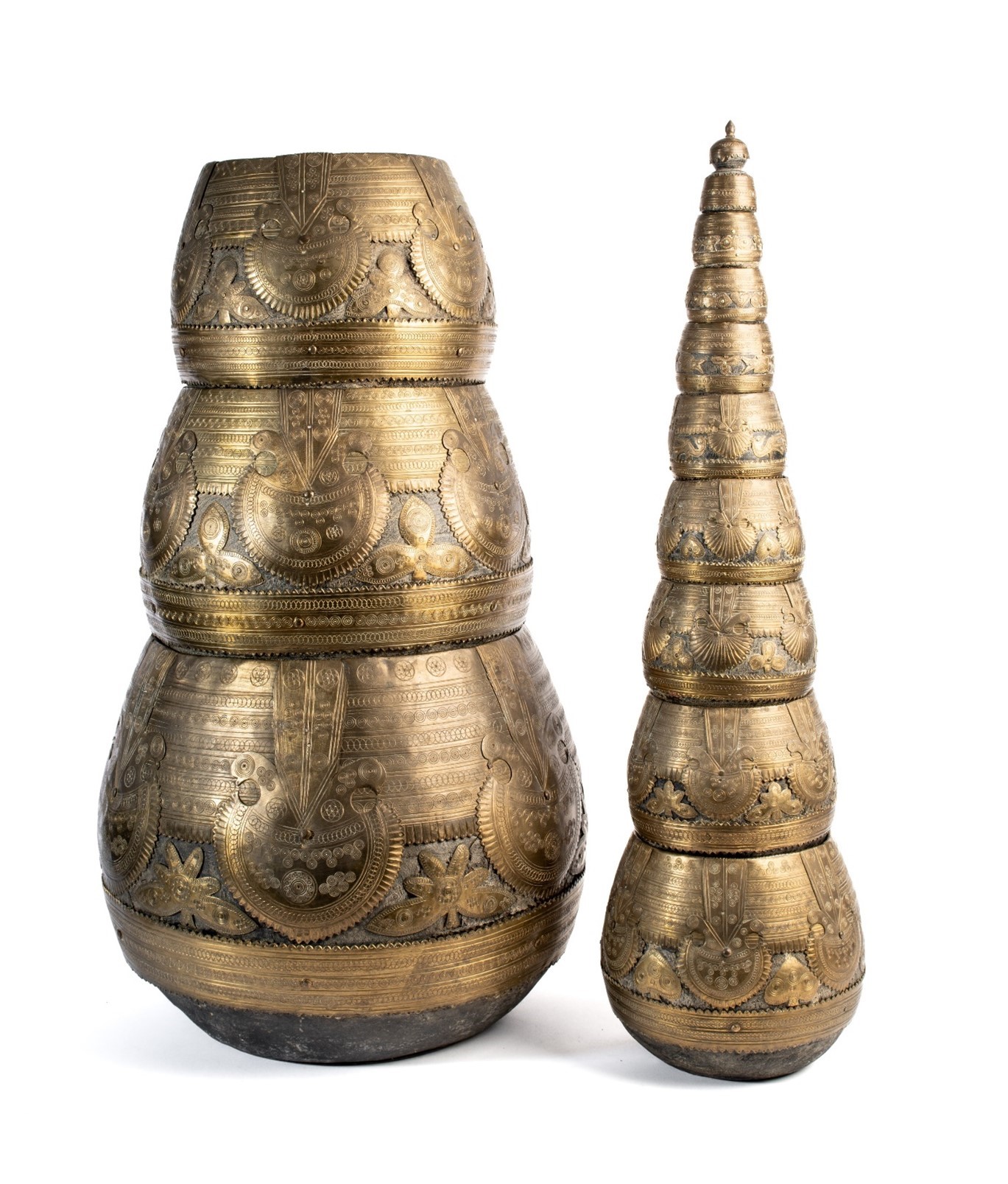 A Set of Eleven Rice Measuring Bowls (Mana), Eastern India