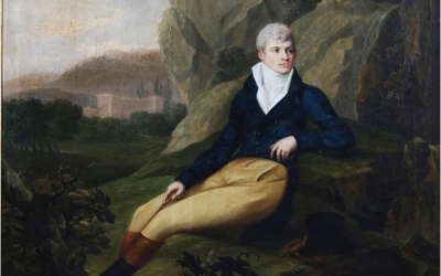 Portrait of an Aristocrat on the Grand Tour Circa 1820.