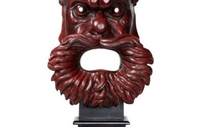  Rare Carved Rosso Antico Mask In The Manner Of Benedetto Boschetti (1820-1860) Italian, Late 19th Century