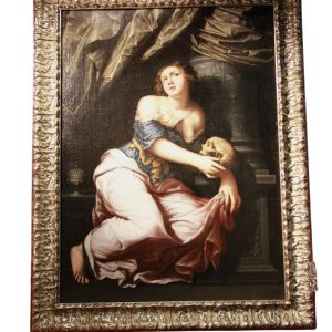 Bolognese School, 17th Century Mary Magdelene Renounces Worldly Possessions