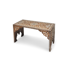 An Ottoman mother-of-pearl tortoiseshell and bone inlaid scribe's table