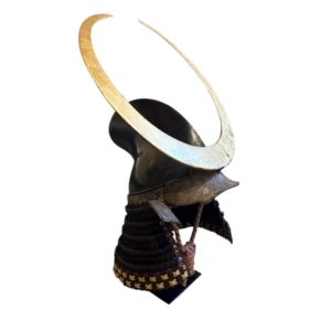 A Large and Impressive Eboshi nari kawari kabuto With A Hon Kozane Shikoro, Edo Period