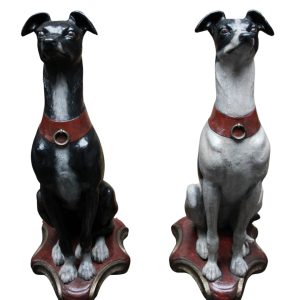A Pair of Coalbrookdale Cast Iron Whippets