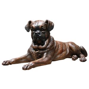 An Austrian lifesize terracotta model of an English Bull Mastiff