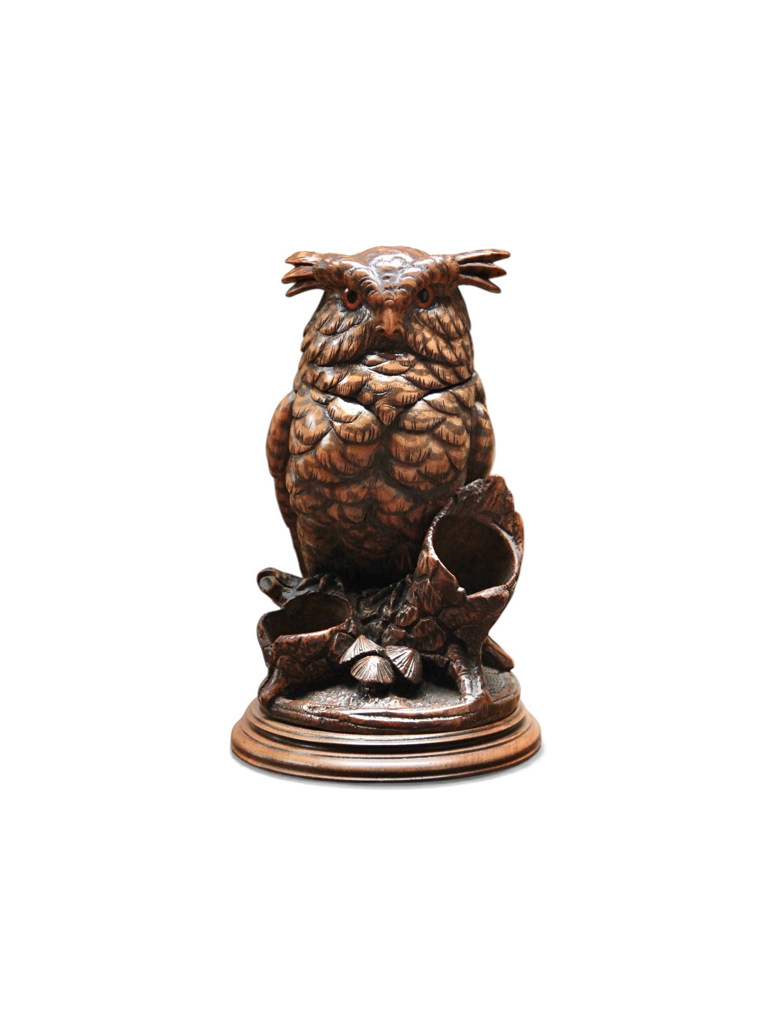 A Swiss Carved Black Forest Linden Wood Tobacco Box - Image 2