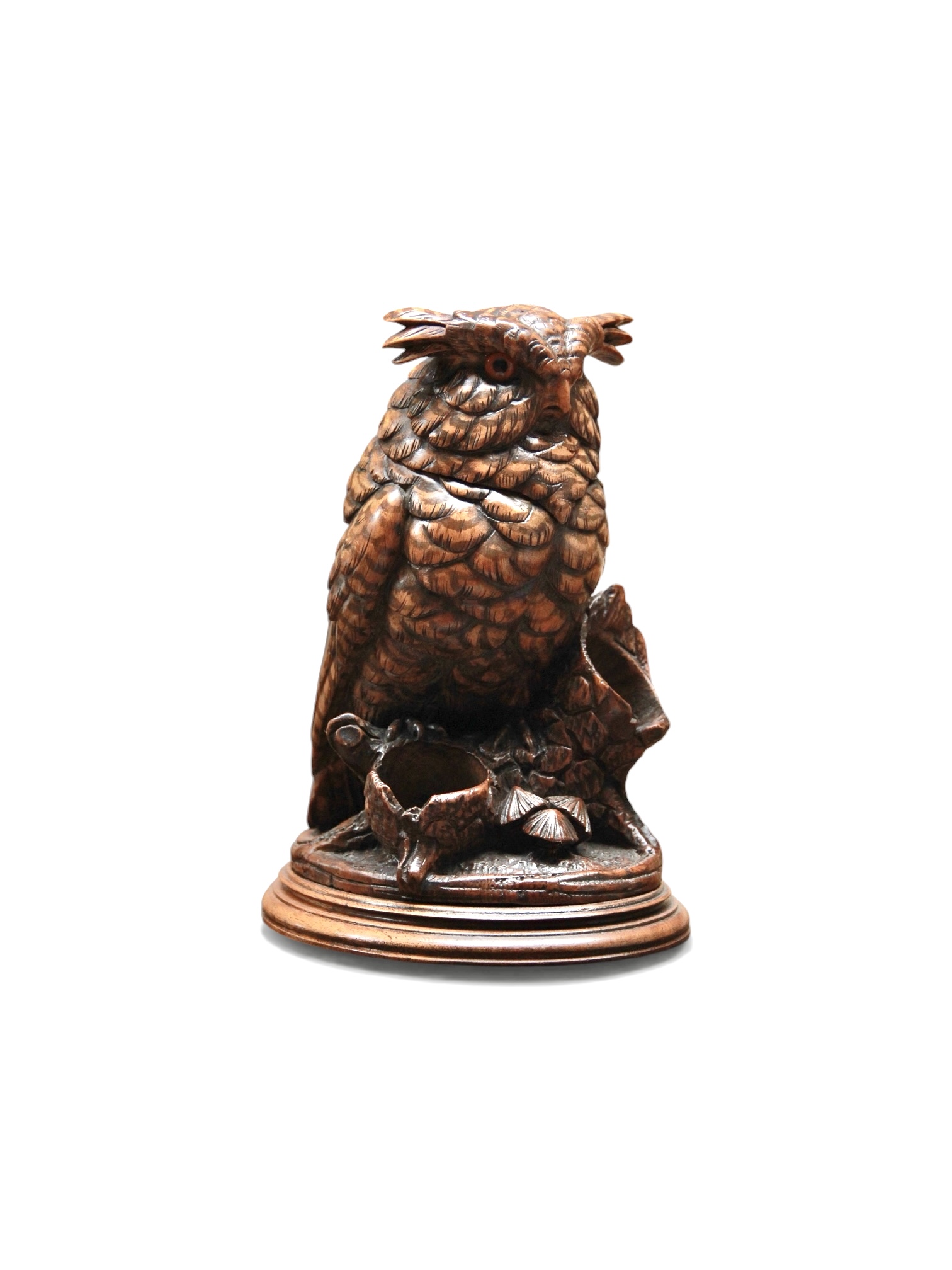 A Swiss Carved Black Forest Linden Wood Tobacco Box - Image 3