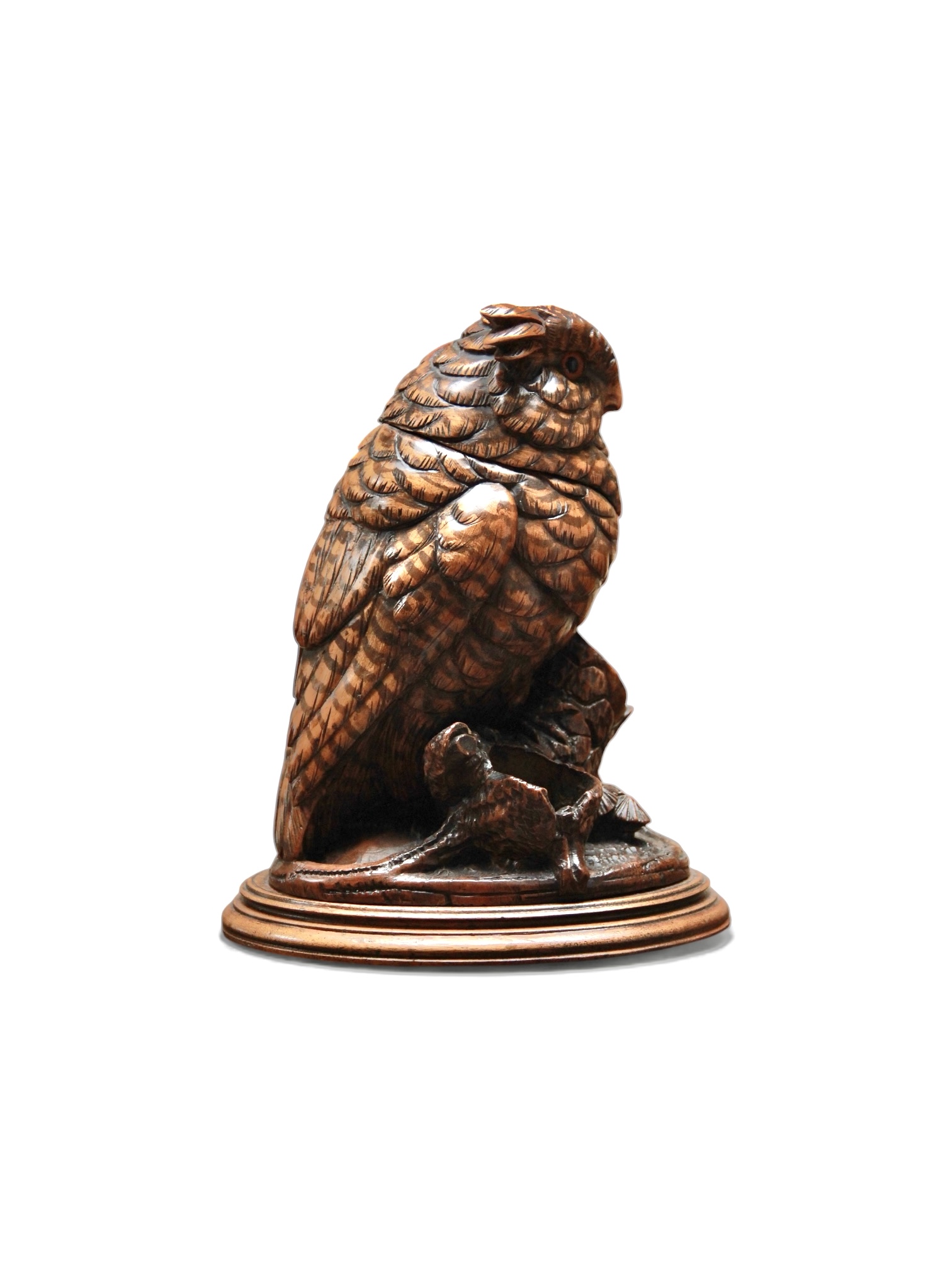 A Swiss Carved Black Forest Linden Wood Tobacco Box - Image 4