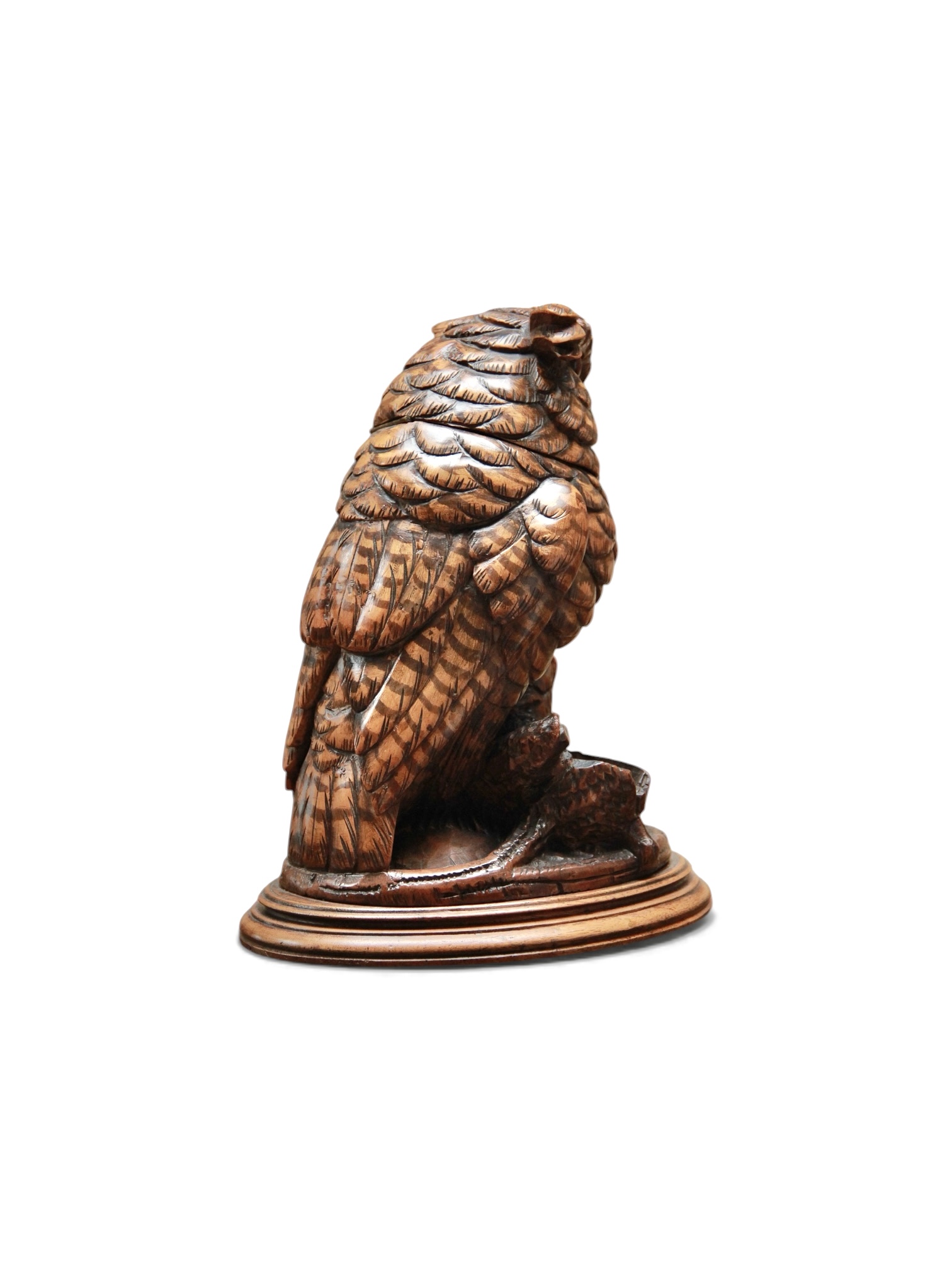 A Swiss Carved Black Forest Linden Wood Tobacco Box - Image 5