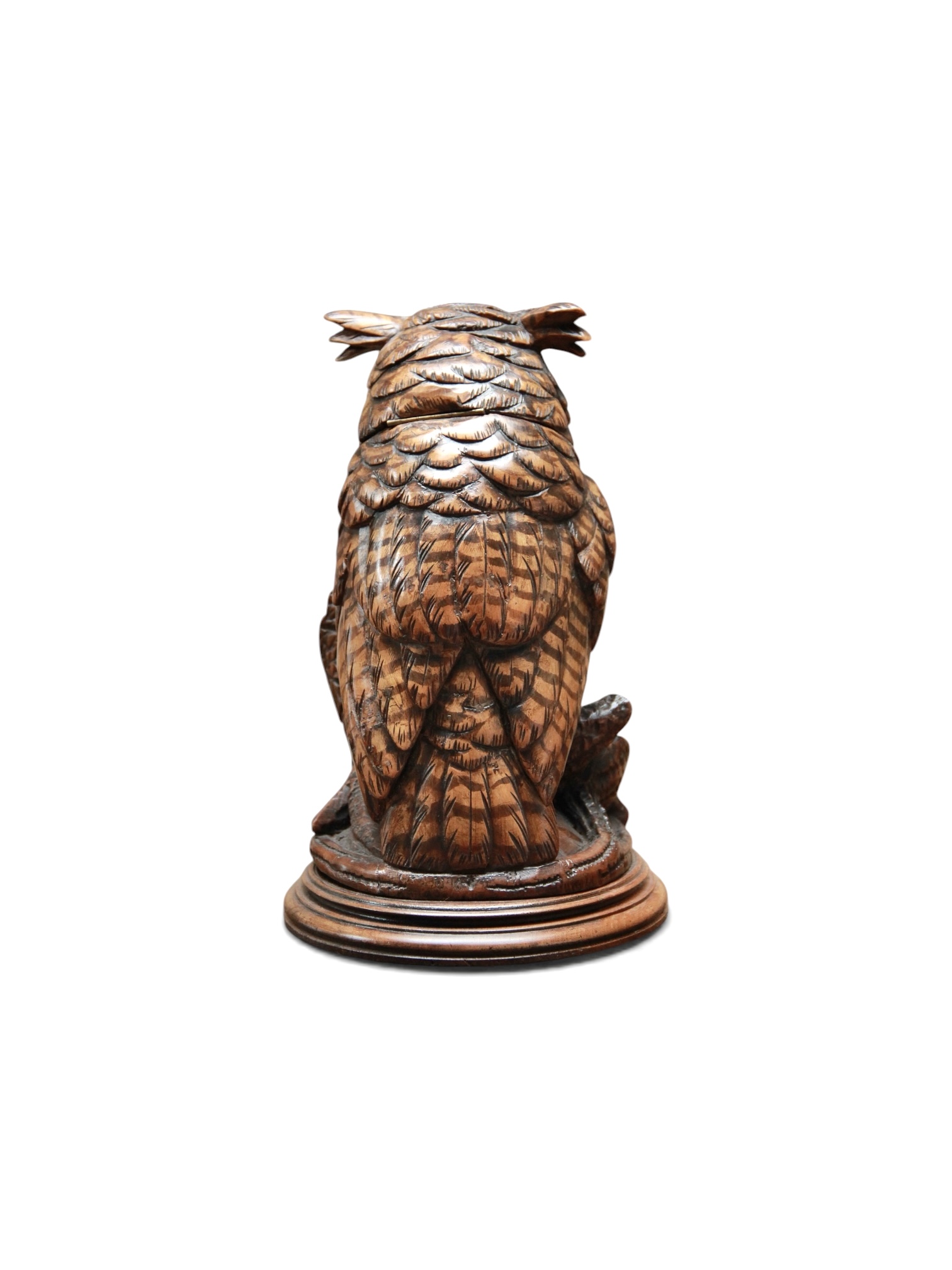 A Swiss Carved Black Forest Linden Wood Tobacco Box - Image 6