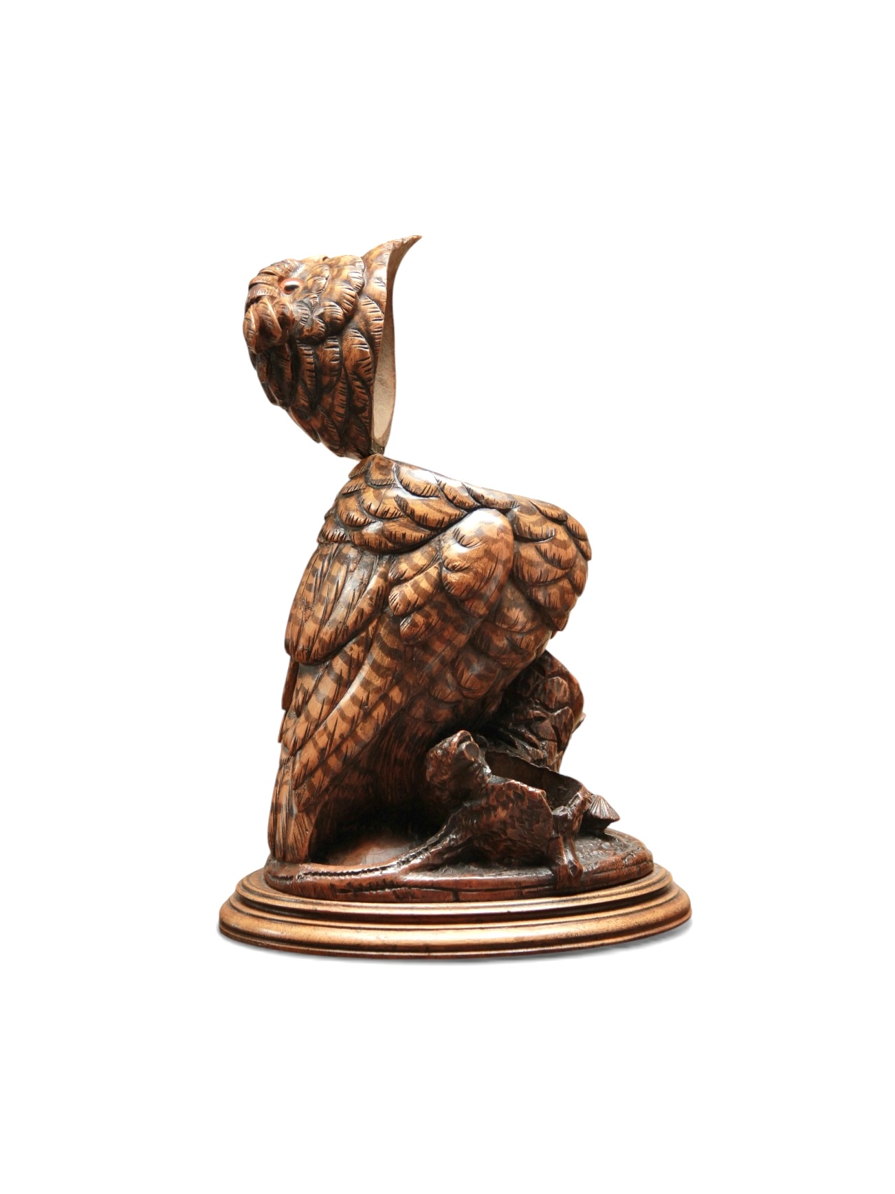 A Swiss Carved Black Forest Linden Wood Tobacco Box - Image 9