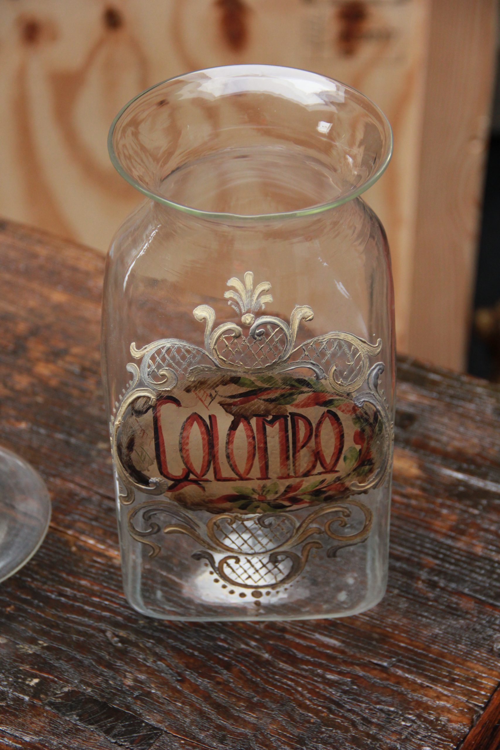Set of Four Italian Glass Apothecary Jars with Fruit Finials - Image 10