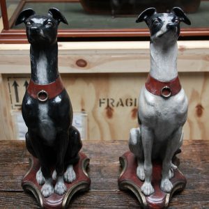 A Pair of Coalbrookdale Cast Iron Whippets