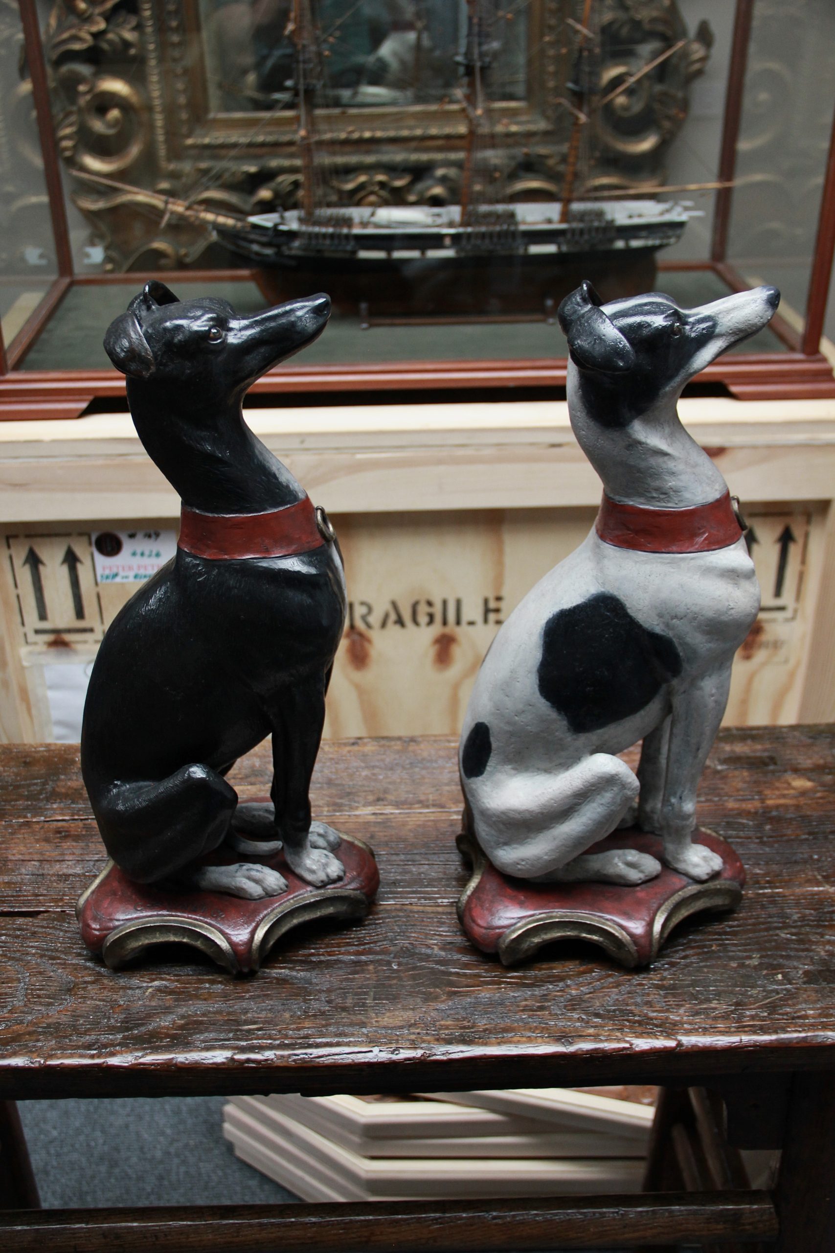 A Pair of Coalbrookdale Cast Iron Whippets - Image 3