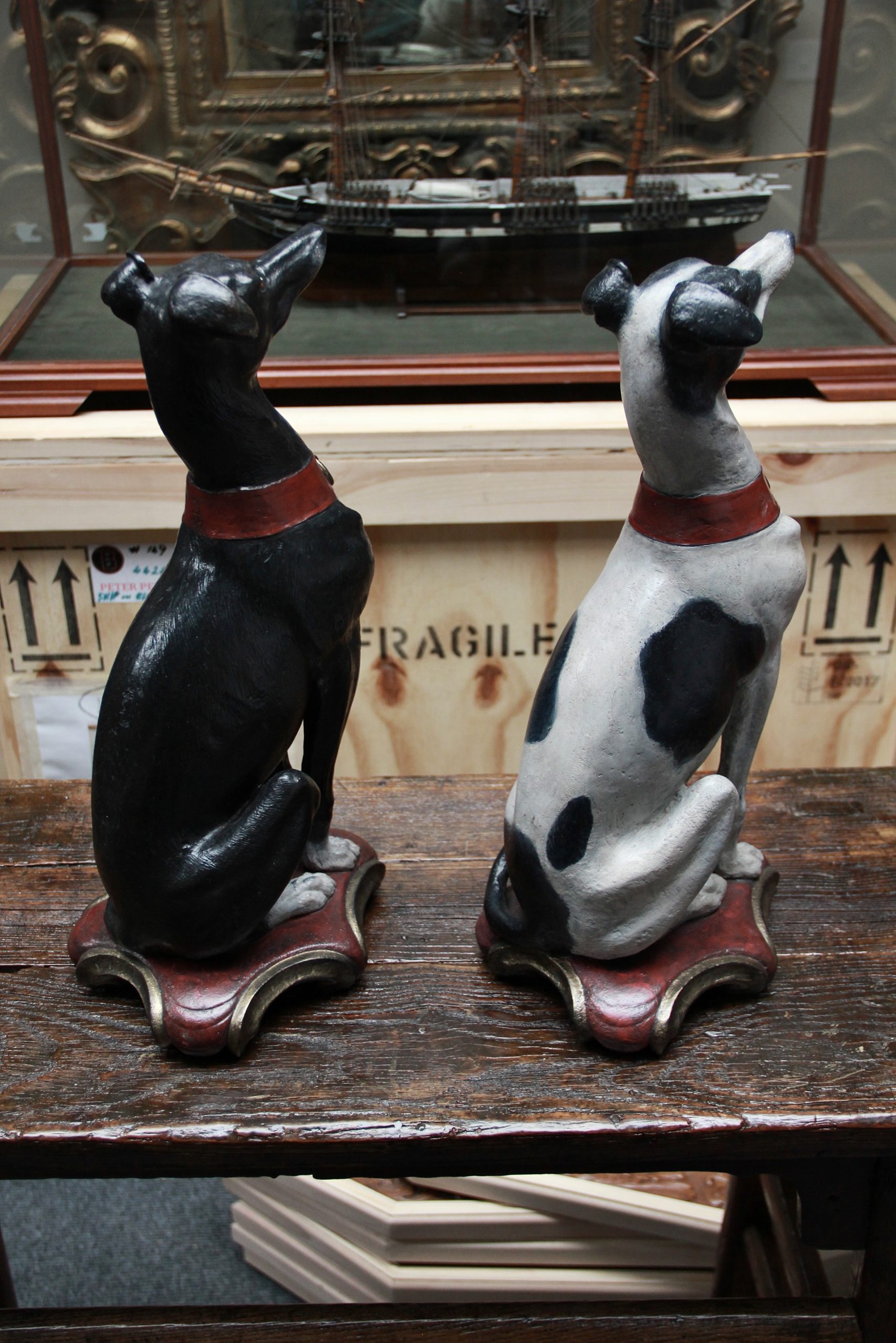 A Pair of Coalbrookdale Cast Iron Whippets - Image 4