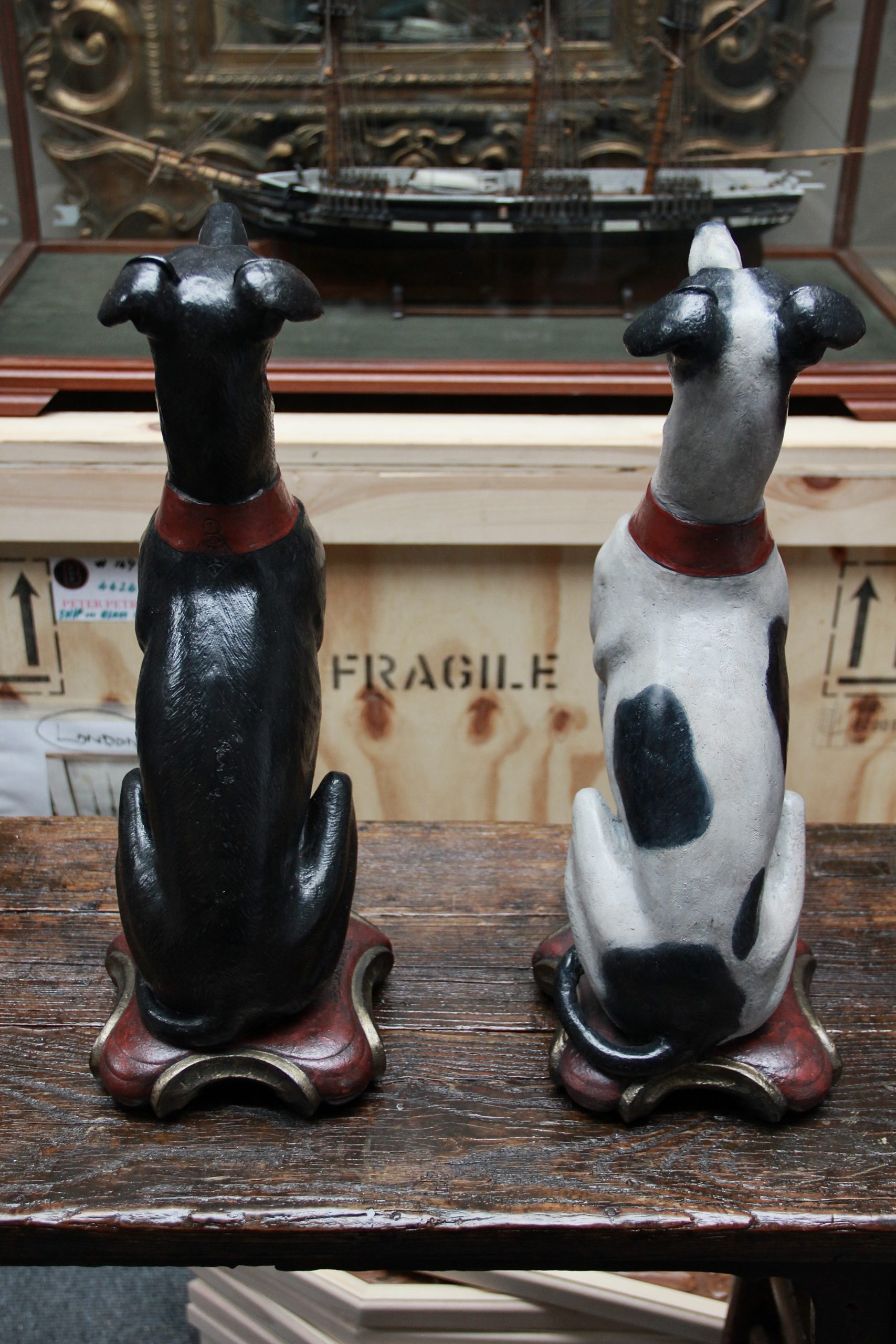 A Pair of Coalbrookdale Cast Iron Whippets - Image 5