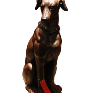 A Monumental Carved Pine Figure of a Greyhound, Circa: 1890
