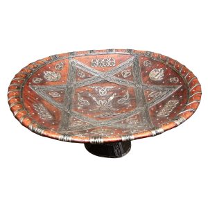 A Morrocan Mizrachi Challah Dish, circa 1910.