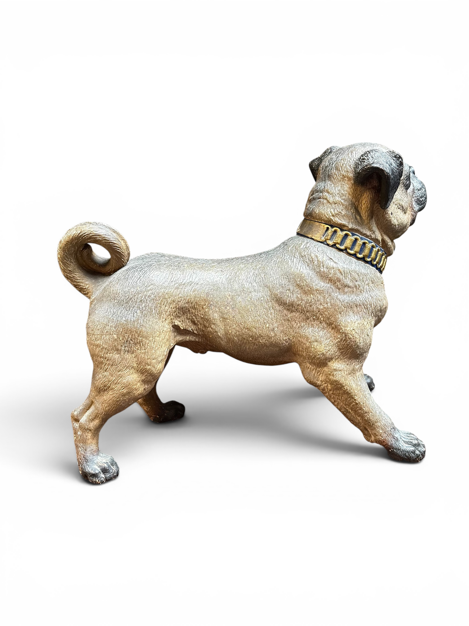 Painted Austrian Terracotta Model of a Pug Dog, Circa 1880 - Image 5