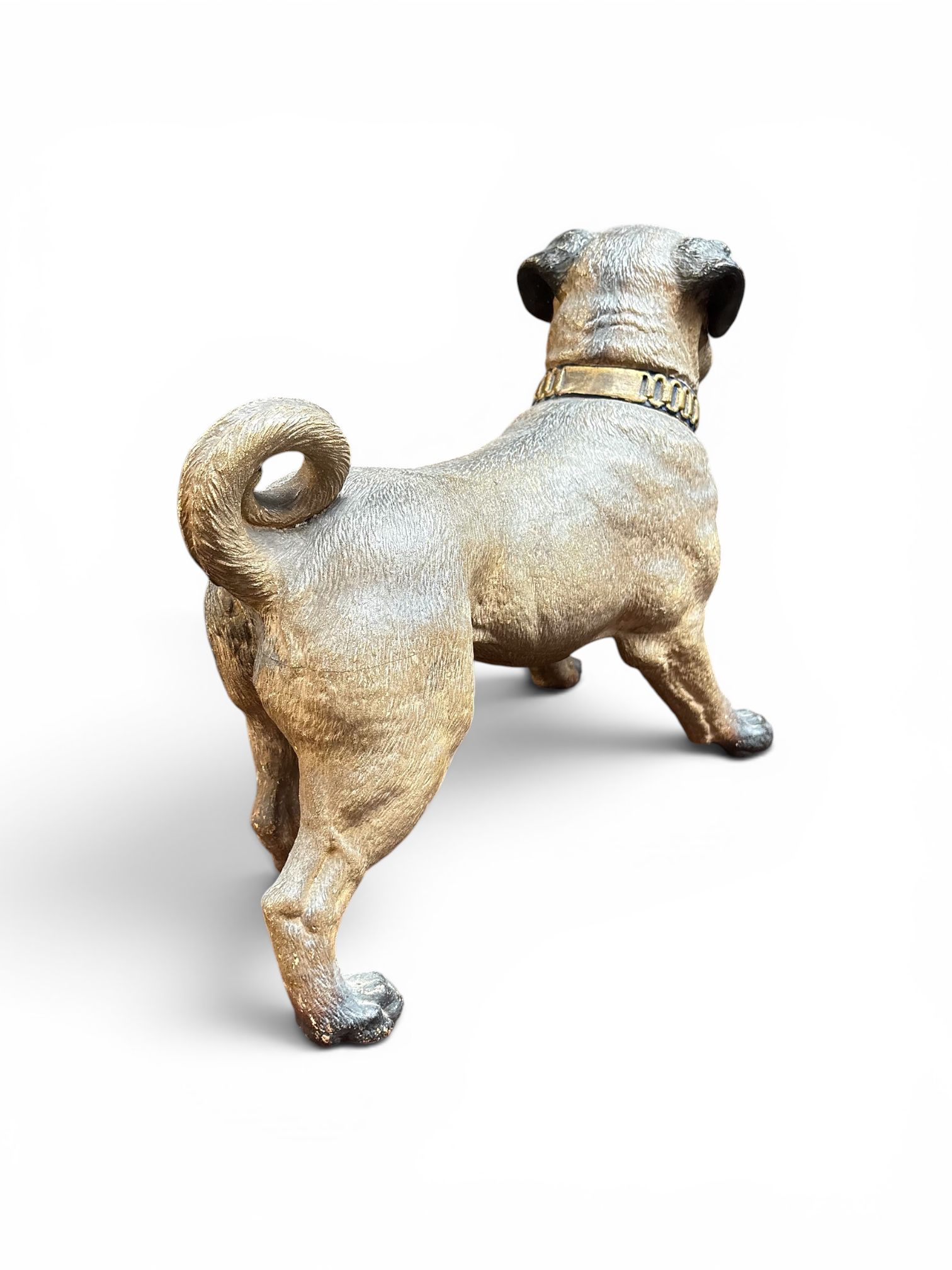 Painted Austrian Terracotta Model of a Pug Dog, Circa 1880 - Image 6