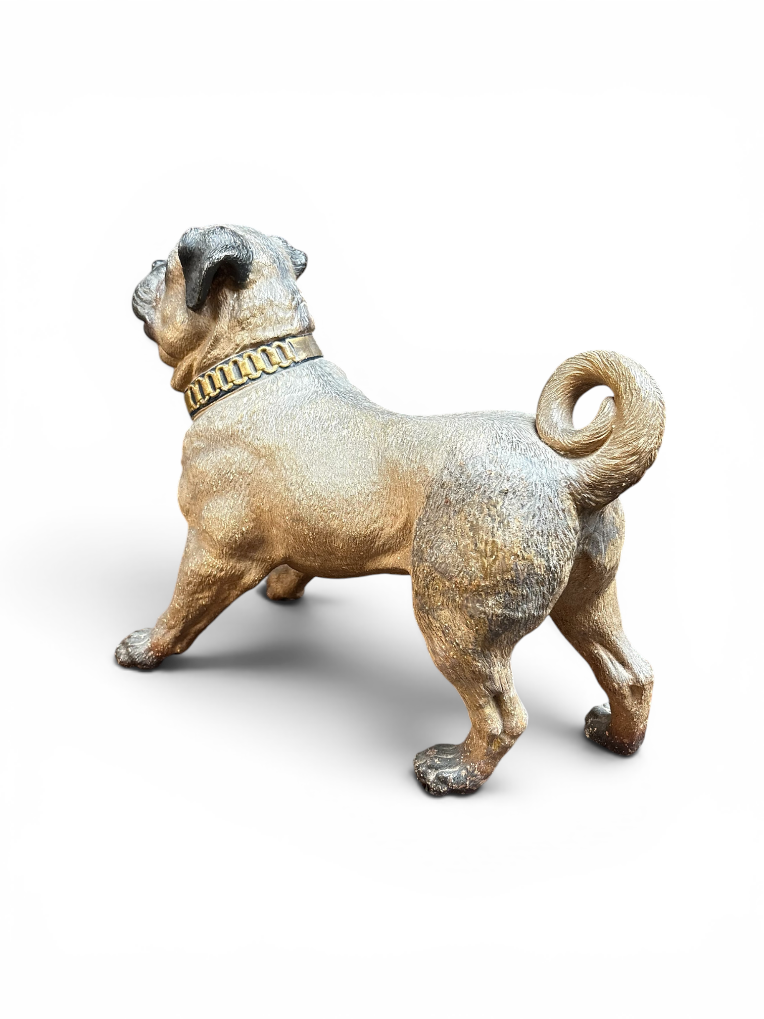 Painted Austrian Terracotta Model of a Pug Dog, Circa 1880 - Image 8