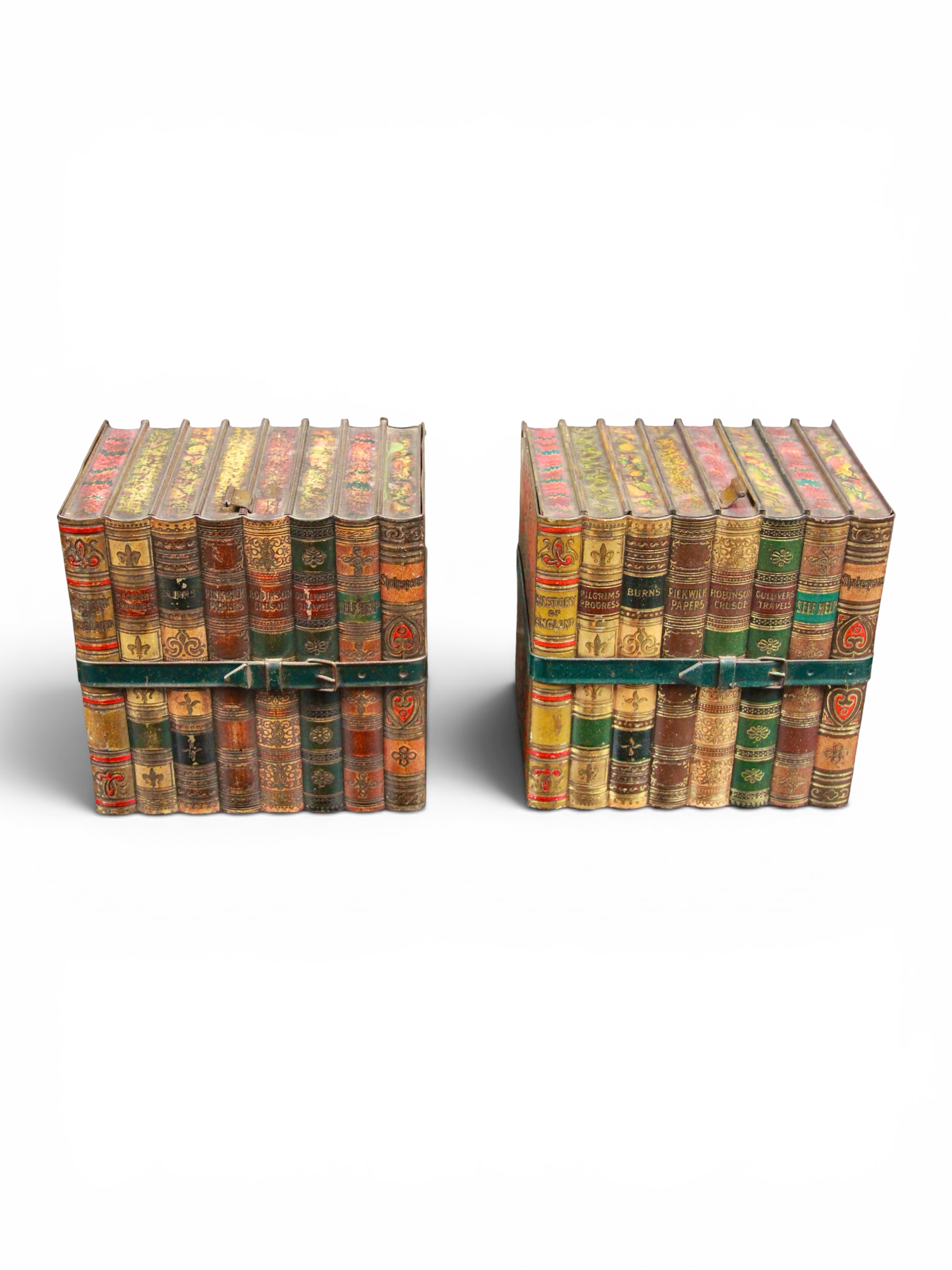 A Pair of Huntley & Palmers 'Literature' Novelty Biscuit Tins, 1901 - Image 8