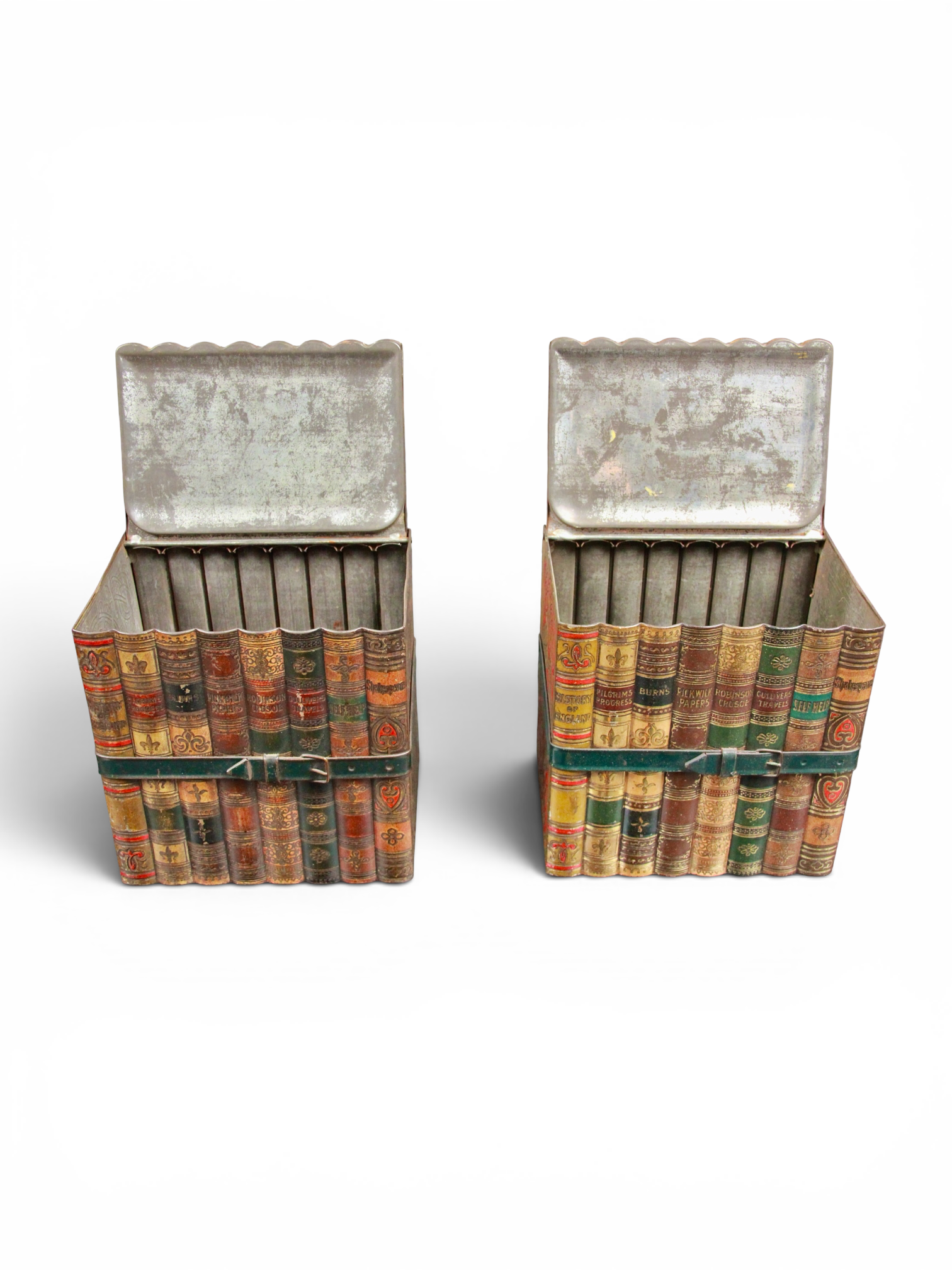 A Pair of Huntley & Palmers 'Literature' Novelty Biscuit Tins, 1901 - Image 9