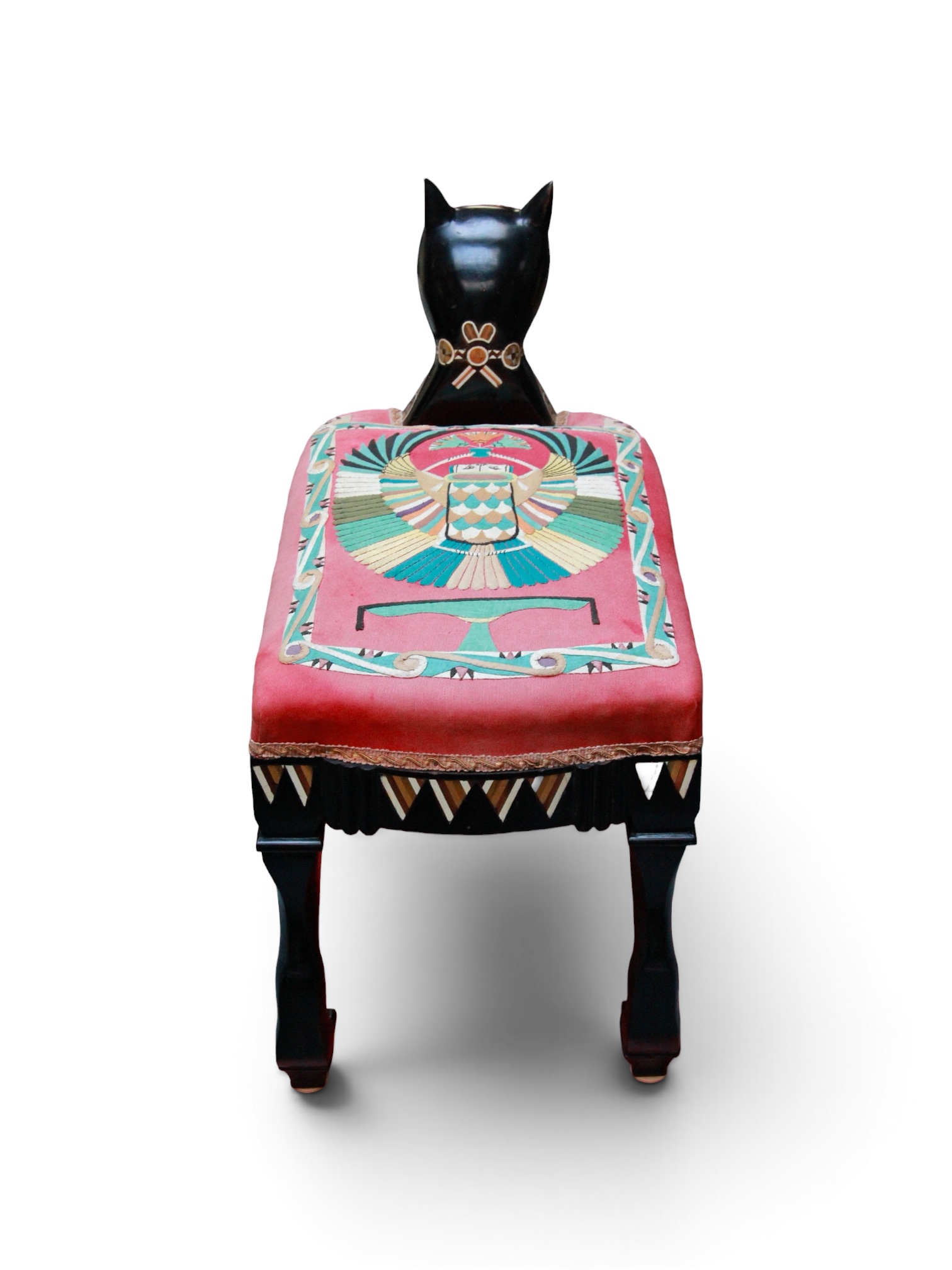 An Important Egyptian Revival Cat Stool, Cairo, circa 1884, Giuseppe Parvis - Image 5