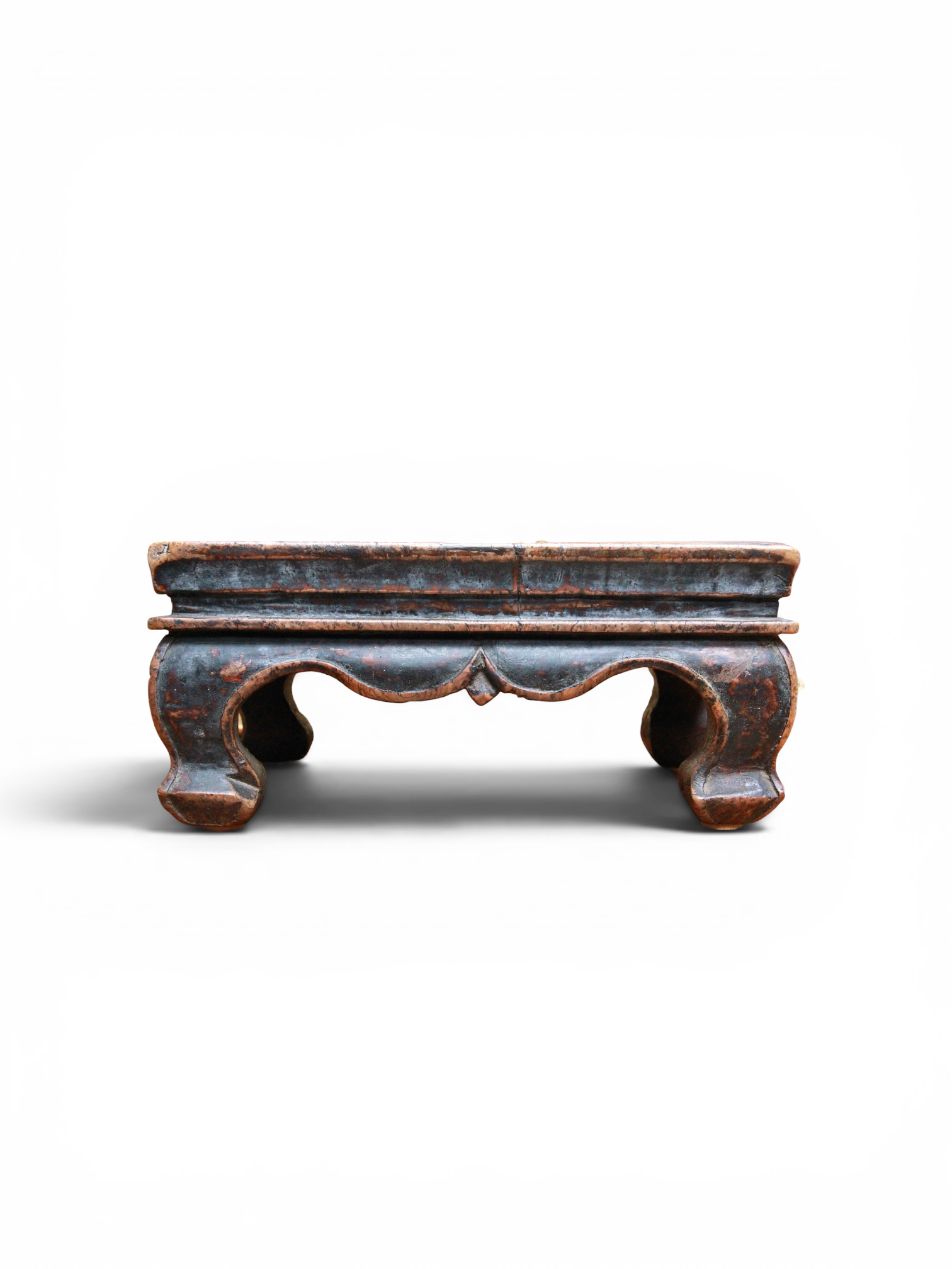 A Mongolian Burrwood Stand 19th Century - Image 5