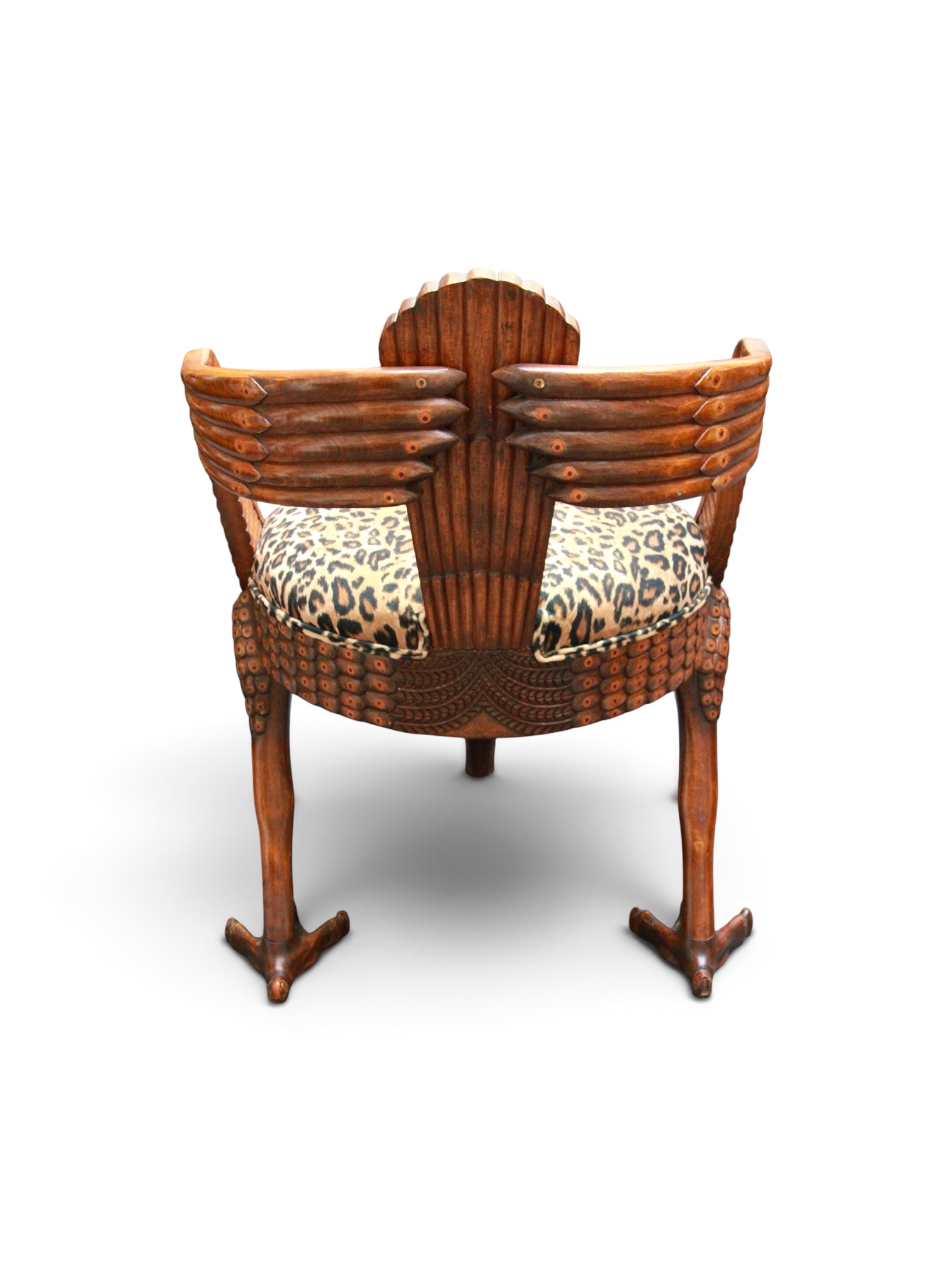 A Rare Pair Of Neo-Egyptian Peacock Armchairs, Cairo, Circa 1880–1885, Giuseppe Parvis (1831–1909) - Image 8